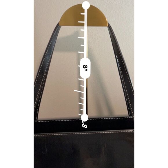 Vintage Kate Spade black patent leather shoulder/tote bag - Picture 10 of 13